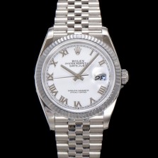 미러급 로렉스 남성용 데이저스트 m126234 로마인덱스 36mm 오토매틱 Cal.3235 무브먼트 화이트 다이얼 rol5357 Ⅳ