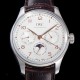 미러급 아이더블유씨 남성용 포르투기즈 IW344203 퍼페추얼 캘린더 문페이즈 오토매틱 42mm Cal.82650 타입 가죽줄 화이트다이얼   iwc94837 Ⅳ