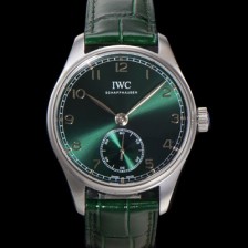 미러급 아이더블유씨 남성용 포르투기즈 IW358310 오토매틱 수정형 82200타입 무브 40.4mm 가죽줄 그린 다이얼  iwc26318 Ⅳ