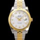 미러급 로렉스 남성용 데이저스트II m126333 18K 옐로우골드 41mm 오토매틱 Cal.3235 무브먼트 화이트/자개 다이얼 rol5354 Ⅳ