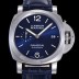 미러급 파네라이 남성용 루미노르 마리나 PAM01393 오토매틱 Cal P.9010 타입 42mm 가죽줄 블루 다이얼 pan64208 Ⅳ