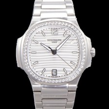 미러급 파텍필립 여성용 노틸러스 7118/1200A-010 레이디스 오토매틱 Cal.324 S C타입 35.2mm 다이아셋팅 메탈줄 실버다이얼  pat0922 Ⅳ