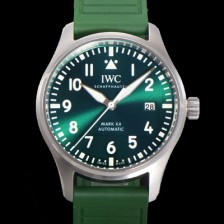 미러급 아이더블유씨 남성용 파일럿 마크18 IW328205 오토매틱 40mm 러버밴드 그린 다이얼 iwc9203 Ⅳ