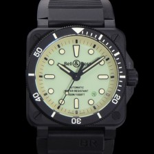 미러급 벨엔로즈 남성용 BR03A 오토매틱 2892타입 42mm 세라믹 우레탄줄 그린 다이얼 bel4105 Ⅳ