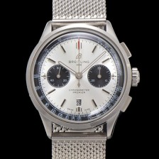 미러급 브라이틀링 남성용 프리미에르 AB0118221G1P2 크로노그래프 7750 타입 오토매틱 42mm 메쉬밴드 화이트 다이얼 bre6012 Ⅳ