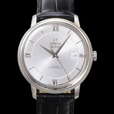 미러급 오메가 남성용 드빌 프레스티지 424.13.40.20.02.001 오토매틱 Cal.2500타입 39.5mm 가죽줄 실버 다이얼 omg20207 Ⅳ