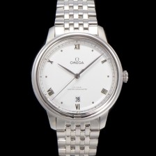 미러급 오메가 남성용 드빌 프레스티지 434.10.40.20.02.001 오토매틱 Cal.8800타입 40mm 메탈줄 화이트 다이얼 omg20209 Ⅳ