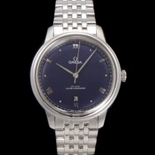 미러급 오메가 남성용 드빌 프레스티지 434.10.40.20.03.001 오토매틱 Cal.8800타입 40mm 메탈줄 블루 다이얼 omg20213 Ⅳ