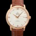 미러급 오메가 남성용 드빌 프레스티지 424.53.40.20.02.001 오토매틱 Cal.2500타입 39.5mm 18K 로즈골드 가죽줄 화이트 다이얼 omg20205 Ⅳ