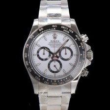 미러급 로렉스 남성용 코스모그래프 데이토나 m126500LN-0001 세라믹 베젤 40mm 크로노그래프 7750 오토매틱 무브먼트 화이트 다이얼 rol5323 Ⅳ