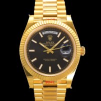 미러급 로렉스 남성용 데이데이트 m228238-0067 18K 옐로우골드 40mm 오토매틱 Cal.3255 타입 블랙 다이얼 rol5302 Ⅳ