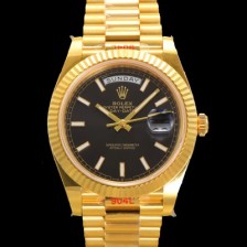 미러급 로렉스 남성용 데이데이트 m228238-0067 18K 옐로우골드 40mm 오토매틱 Cal.3255 타입 블랙 다이얼 rol5302 Ⅳ