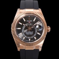 미러급 로렉스 남성용 스카이더웰러 m336235-0004 18K 로즈골드 42mm 오토매틱 Cal.9002 타입 우레탄줄 그레이 다이얼 rol5314 Ⅳ