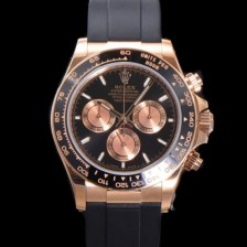 미러급 로렉스 남성용 코스모그래프 데이토나 m126515ln-0002 세라믹 베젤 18K 로즈골드 40mm 크로노그래프 7750 오토매틱 무브먼트 블랙 다이얼 rol5327 Ⅳ