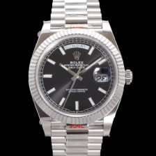 미러급 로렉스 남성용 데이데이트 m228236-0003 40mm 오토매틱 Cal.3255 타입 블랙 다이얼 rol5304 Ⅳ