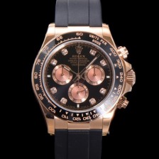 미러급 로렉스 남성용 코스모그래프 데이토나 m126515ln-0004 세라믹 베젤 18K 로즈골드 40mm 크로노그래프 7750 오토매틱 무브먼트 블랙 다이얼 rol5328 Ⅳ