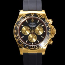 미러급 로렉스 남성용 코스모그래프 데이토나 m126518ln-0004 세라믹 베젤 18K 옐로우골드 40mm 크로노그래프 7750 오토매틱 무브먼트 블랙 다이얼 rol5329 Ⅳ