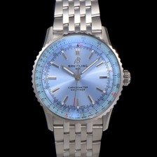 미러급 브라이틀링 남성용 네비타이머 A17329171C1A1 크로노그래프 오토매틱 2824 타입 41mm 메탈줄 아이스 블루 다이얼 bre6037 Ⅳ