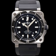 미러급 벨엔로즈 남성용 인스트루먼트03 BR03A-BL-STSRB 오토매틱 9015타입 42mm 우레탄줄 블랙 다이얼 bel4114 Ⅳ