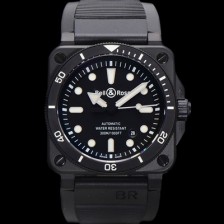 미러급 벨엔로즈 남성용 인스트루먼트03 BR03A-D-BL-CESRB 오토매틱 9015타입 42mm 세라믹 우레탄줄 블랙 다이얼 bel4110 Ⅳ