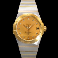 미러급 오메가 남성용 컨스틀레이션 123.20.38.21.58.001 18k 옐로우골드 38mm 오토매틱 8500타입 샴페인 다이얼 omg0159 Ⅳ