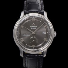 미러급 오메가 남성용 드빌 424.13.40.21.06.001 프레스티지 코-액시얼 39.5mm 오토매틱 Cal.2627 타입 빈티지 그레이 다이얼 omg0171 Ⅳ
