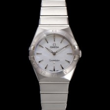 미러급 오메가 여성용 컨스틀레이션 131.10.28.60.05.001 쿼츠 무브먼트 28mm 화이트 자개 다이얼 omg0143 Ⅳ