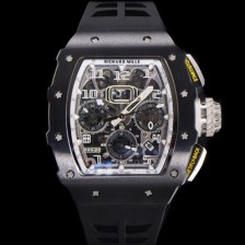 미러급 리차드밀레 남성용 RM11-03 티타늄 케이스/블랙 PVD코딩 베젤 크로노그래프 50mm 오토매틱 무브먼트 스켈레톤 다이얼 ric0256 Ⅳ