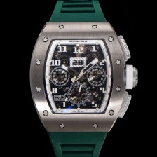 미러급 리차드밀레 남성용 RM11-FM 티타늄 케이스/스텐레스 스틸 베젤 크로노그래프 50mm 오토매틱 무브먼트 스켈레톤 다이얼 ric0251 Ⅳ