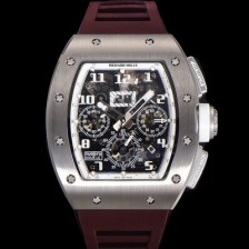 미러급 리차드밀레 남성용 RM11-FM 티타늄 케이스/스텐레스 스틸 베젤 크로노그래프 50mm 오토매틱 무브먼트 스켈레톤 다이얼 ric0253 Ⅳ