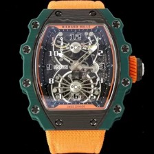 미러급 리차드밀레 남성용 RM21-02 투어빌론 포지드 카본 51mm 투르비용 무브먼트 스켈레톤 다이얼 ric0306 Ⅳ