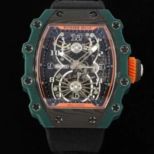 미러급 리차드밀레 남성용 RM21-02 투어빌론 포지드 카본 51mm 투르비용 무브먼트 스켈레톤 다이얼 ric0305 Ⅳ