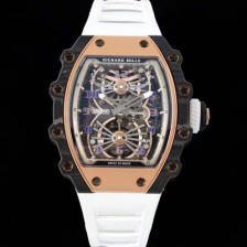 미러급 리차드밀레 남성용 RM21-02 투어빌론 포지드 카본 51mm 투르비용 무브먼트 스켈레톤 다이얼 ric0299 Ⅳ