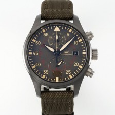 미러급 아이더블유씨 남성용 파일럿 워치 IW389002 미라마 크로노그래프 44mm 오토매틱 무브먼트 그레이 다이얼 iwc4095 Ⅳ