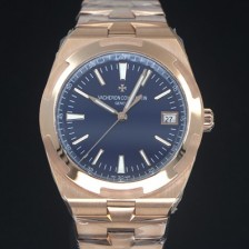 미러급 바쉐런 콘스탄틴 남성용 오버시즈 4500V/210R-B705 18k 로즈골드 오토매틱 무브먼트 41mm 블루 다이얼 vac1160 Ⅳ