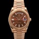 미러급 로렉스 남성용 New "VIP 타입 최종형" 데이데이트 m228235-0003 무게195g 18K 로즈골드 40mm 오토매틱 Cal.3255 타입 초콜릿 바게트 다이얼 rol5416 Ⅳ