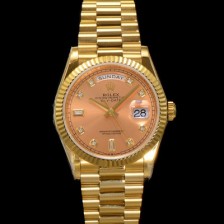 미러급 로렉스 남성용 New 데이데이트 m128238-0008 무게173g 18K 옐로우골드 프레지던트 36mm 오토매틱 Cal.2836-2 타입 다이아몬드 샴페인 다이얼 rol5406 Ⅳ