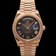미러급 로렉스 남성용 New "VIP 타입 최종형" 데이데이트 m228235-0055 무게195g 18K 로즈골드 40mm 오토매틱 Cal.3255 타입 슬레이트 옴브레 다이얼 rol5418 Ⅳ