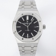 미러급 오데마피게 남성용 15400ST.OO.1220ST.01 로얄오크 41mm 오토매틱 Cal.3120무브먼트 블랙 와플 다이얼 aud6524 Ⅳ