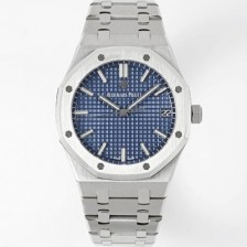 미러급 오데마피게 남성용 로얄오크 15500ST.OO.1220ST.01 41mm 오토매틱 Cal.4302 무브먼트 블루 다이얼 aud6538 Ⅳ