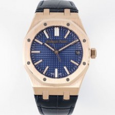 미러급 오데마피게 남성용 로얄오크 셀프와인딩 15510OR.OO.D315CR.02 18K 로즈골드 41mm 오토매틱 Cal.4302 무브먼트 블루 와플 다이얼 aud6548 Ⅳ