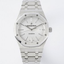 미러급 오데마피게 남성용 15400ST.OO.1220ST.02 로얄오크 41mm 오토매틱 Cal.3120무브먼트 실버 와플 다이얼 aud6526 Ⅳ