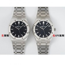 미러급 오데마피게 남성용 로얄오크 15500ST.OO.1220ST.03 41mm 오토매틱 Cal.4302 무브먼트 블랙 다이얼 aud6541 Ⅳ