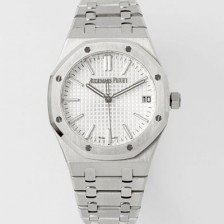 미러급 오데마피게 남성용 로얄오크 셀프와인딩 15510ST.OO.1320ST.08 41mm 오토매틱 Cal.4302 무브먼트 실버 와플 다이얼 aud6542 Ⅳ
