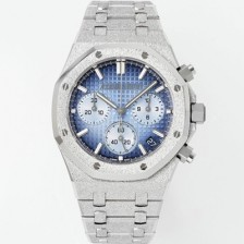 미러급 오데마피게 남성용 로얄오크 26240BC.GG.1324BC.02 크로노그래프 41mm 오토매틱 Cal.4401 타입 블루 와플 다이얼 aud6553 Ⅳ