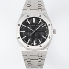 미러급 오데마피게 남성용 로얄오크 셀프와인딩 15510ST.OO.1320ST.07 41mm 오토매틱 Cal.4302 무브먼트 블랙 와플 다이얼 aud6544 Ⅳ