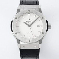 미러급 휴블렛 남성용 클래식 퓨전 542.NX.2611.LR 42mm 오토매틱 2892 타입 가죽/러버 믹스 화이트 다이얼 hub2138 Ⅳ