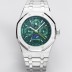 미러급 오데마피게 남성용 로얄오크 26574 퍼페츄얼 캘린더 문페이즈 41mm 그린 다이얼 신형 5134 오토매틱 무브먼트 aud4208 Ⅳ