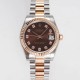 미러급 로렉스 여성용 데이져스트 178271 플루티드 18k 로즈골드 31mm 오이스터 오토매틱 2236타입 브라운 다이얼 rol5442 Ⅳ