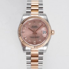 미러급 로렉스 여성용 데이져스트 178271 플루티드 18k 로즈골드 31mm 오이스터 오토매틱 2236타입 핑크 다이얼 rol5443 Ⅳ